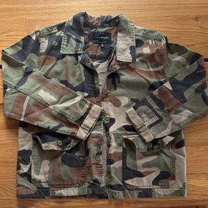 Lucky Brand Camouflage Utility Jacket